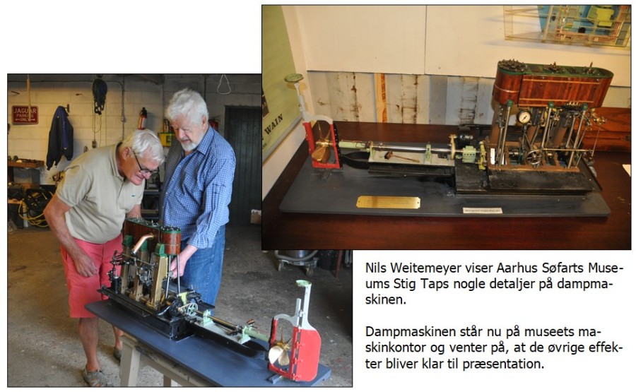 Dampmaskine-model Nils Weitemeyer 